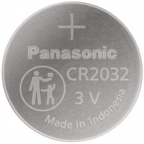 Panasonic CR2032 Lithium 3 Volt Battery card of 6 Silver 2452