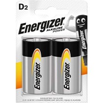 Energizer LR20 D Mono Alkaline Power Battery (Pack of 2)