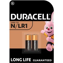 Duracell N Alkaline Battery 1.5V, Pack of 2 (E90 / LR1) for Flashlights, Calculators and Bike Lights