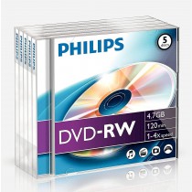 Philips DVD-RW -  5 Pack