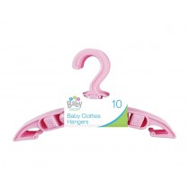123 Baby Pink Baby Clothes Hangers 10 Pack